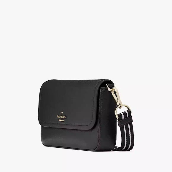 Kate Spade Rosie Flap Crossbody In Black - Picture 3 of 6